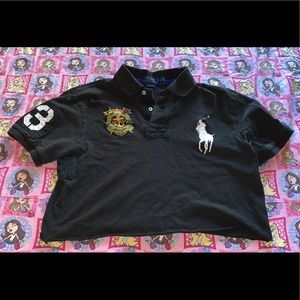 Ralph Lauren embroidered crop polo